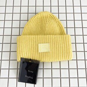 Acne Studios Sunny Yellow Knit Hat